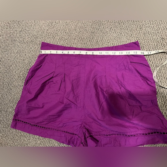 Sezane Nicolo Shorts Purple - Size 10 - Picture 3 of 5